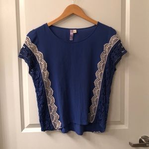 Blue & White Blouse